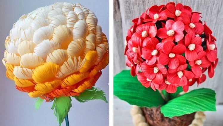 How To Make Paper Flower || Paper Crafts Ideas #shorts