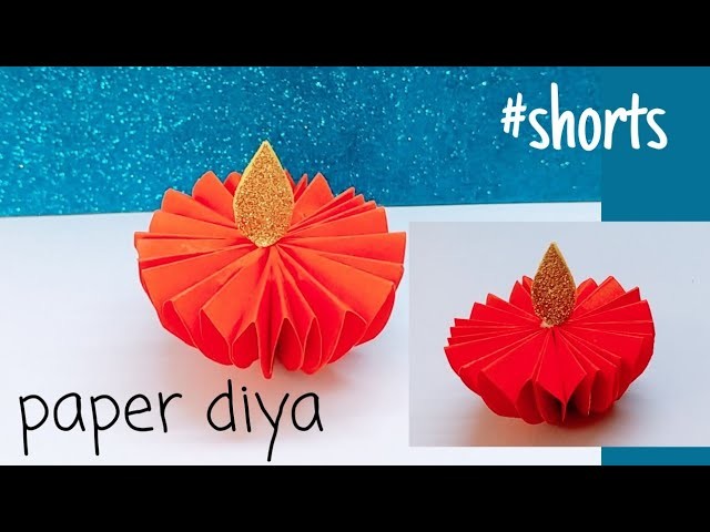 #shorts how to make paper diya paper|| diya kaise banaye diy paper diya diwali decoration easy