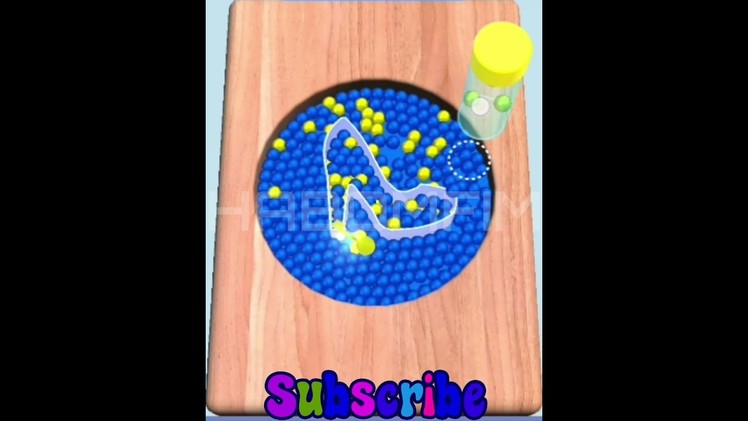 Sorting Beads: Stencil fill - Part 2 | #shorts #funny #kid #kids #ball #puzzle #emoji #puzzle