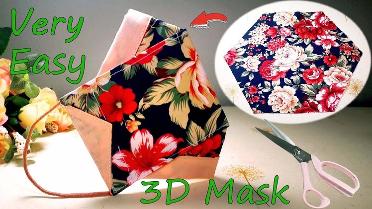 Very Easy! ???? 3D Face Mask New | DIY Best Breathable Mask | Face Mask Sewing Tutorial | DIY Face Mask