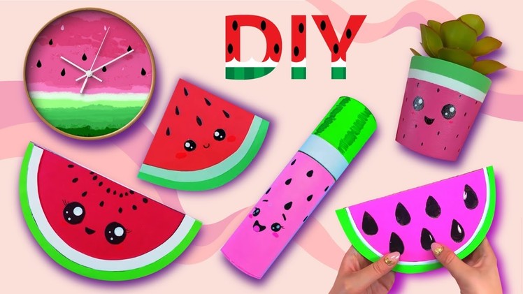 12 Watermelon Things - DIY Watermelon Craft Ideas - Room Decor, Back to School, Lemonade and more. 