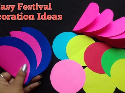 4 Super Easy And Quick Festival Decoration Ideas | Home Decoration With Paper | Diwali Decoration
