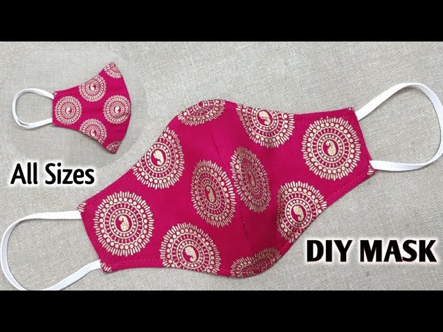 ALL SIZES - 3 Layer Breathable Mask | Face Mask Sewing Tutorial | Very Easy Pattern Mask | Mask