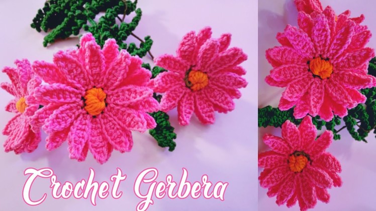 Crochet Flower | Easy Way to Crochet Gerbera Flower for Beginners