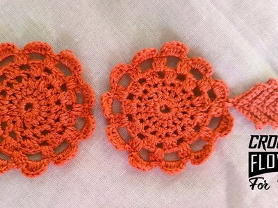 Crochet Flower on Girl Dress