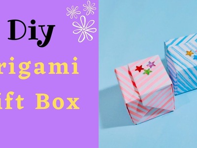 Diy Origami Gift Box #shorts #paper_craft #schoolhacks #origami #handmade #youtubeshorts #howtomake