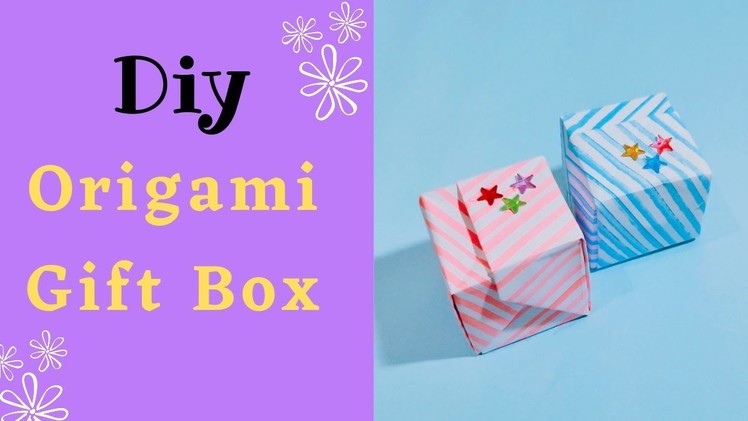 Diy Origami Gift Box #shorts #paper_craft #schoolhacks #origami #handmade #youtubeshorts #howtomake