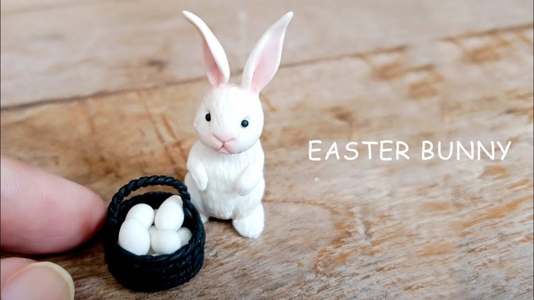 Easter Bunny - Miniature Rabbit From Polymer Clay | Miniatur Kelinci Dari Clay
