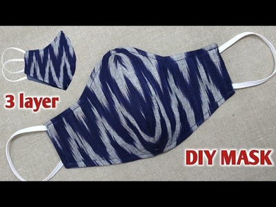Face Mask Sewing Tutorial | 3 layer and 2 in 1 Easy Pattern Mask | DIY Breathable Mask | DIY Mask