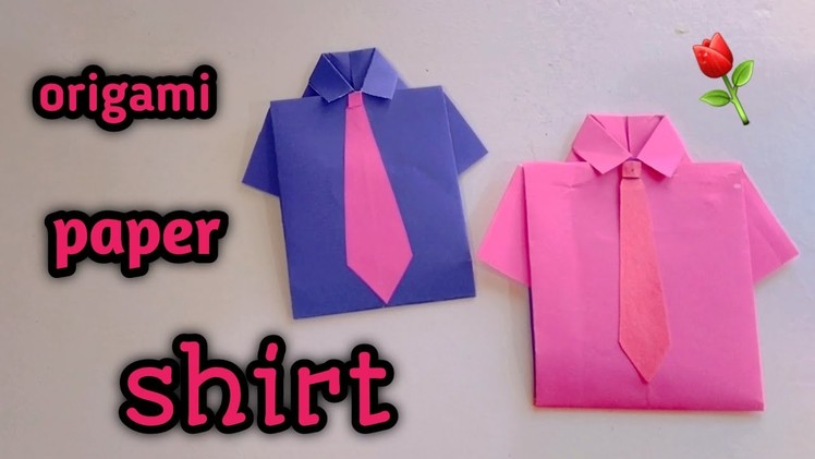 How to make a Paper Shirt || DIY origami Paper Craft || Easy Crafts || FON Arts and Craft