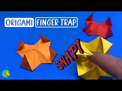 How To Make DIY Origami Finger Trap - Origami Fidget Toys