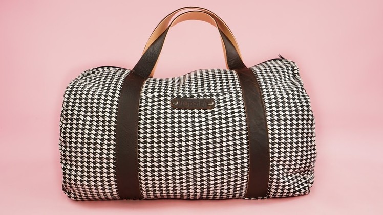 How to Make Duffle Handbag + Printable Sewing Pattern