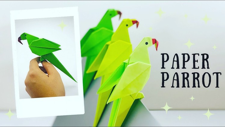 How To Make Paper Parrot. Origami Paper Parrot | How to make paper bird | Paper Craft. paper bird