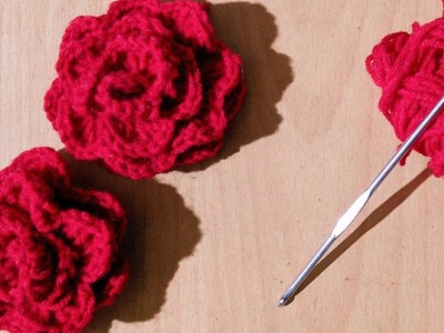 How to make wool's Rose ????.Easy woolen Rose ???? making process wool embroidery rose ????