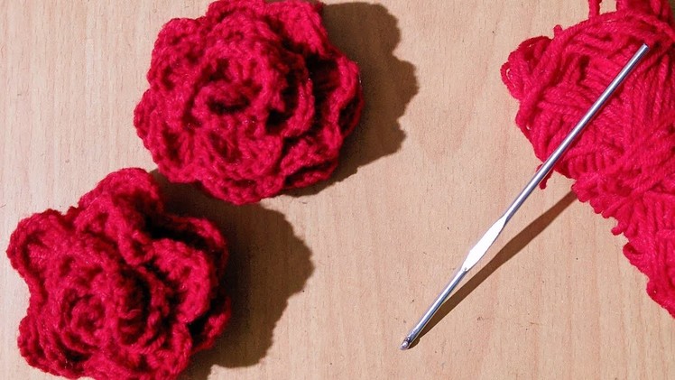 How to make wool's Rose ????.Easy woolen Rose ???? making process wool embroidery rose ????