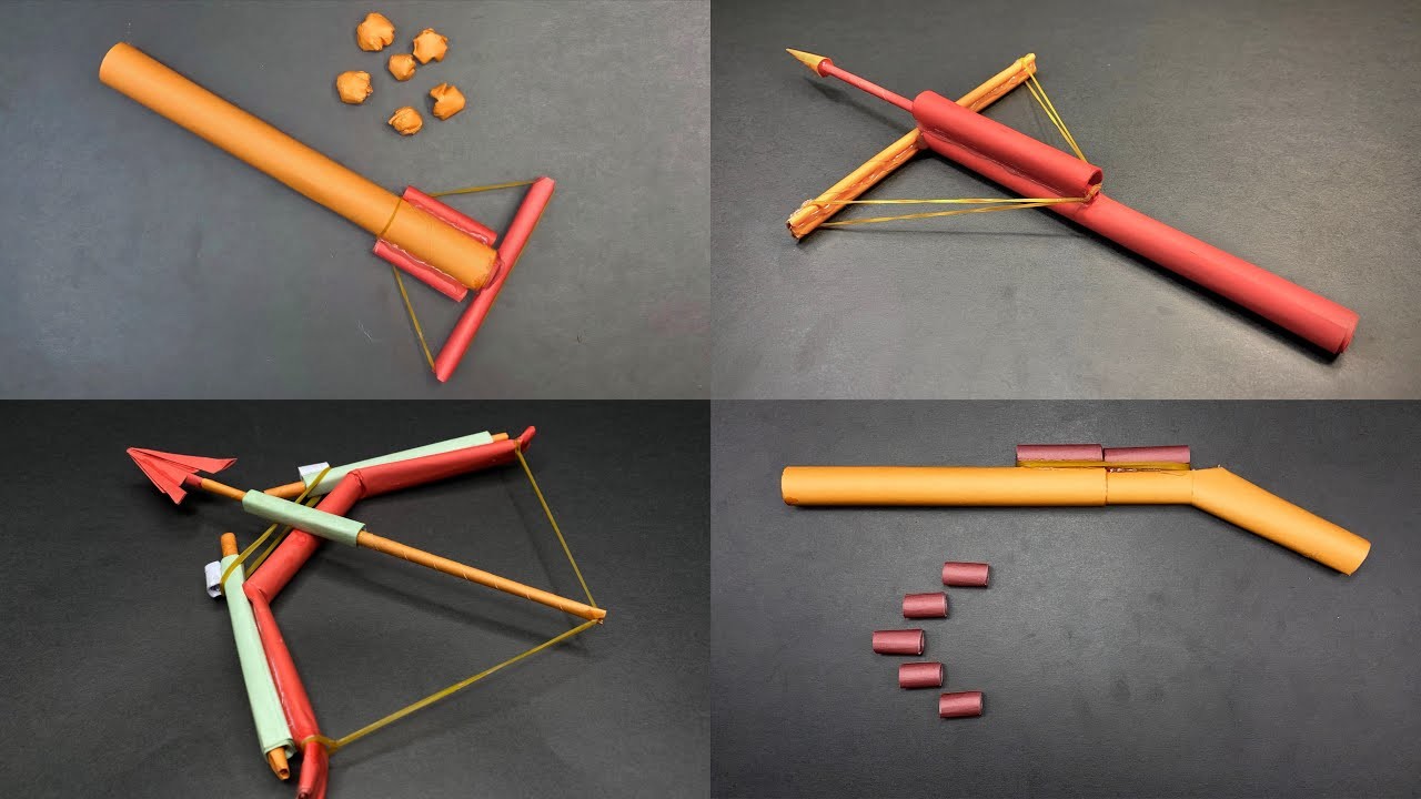 Making Weapons from Paper That Shoots in Easy way, How to Make Paper ...