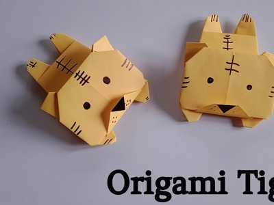 Origami Paper Tiger | How to make an easy origami Tiger | Paper Animal Crafts | DIY