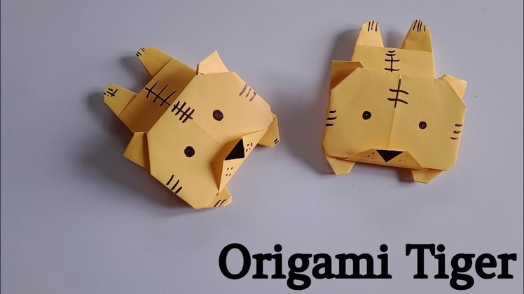 Origami Paper Tiger | How to make an easy origami Tiger | Paper Animal Crafts | DIY
