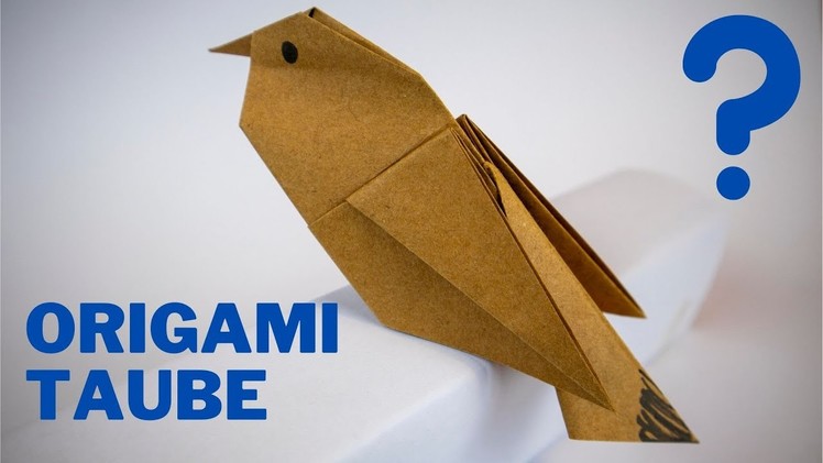 Origami Taube Falten (einfach). DIY Origami Taube - 4K ????