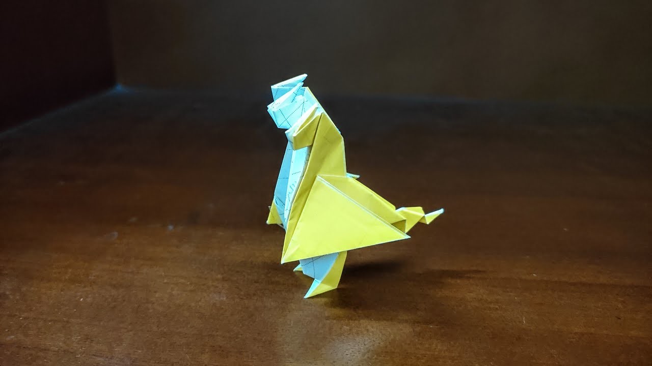 Origami Three Headed Dragon Easy - How To Make A Paper Three Headed ...