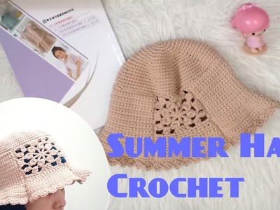 Topi Rajut musim panas.Summer Hat crochet #Part1