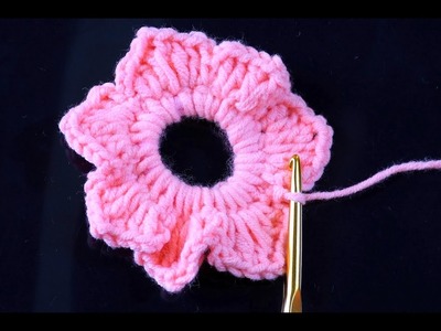 Very Beautiful Flower Crochet Pattern With Lotus Color Yarn | Crochet Place