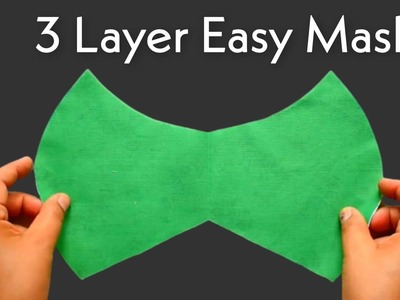Very Easy 3 Layer Mask - Face Mask Sewing Tutorial - New Style Mask