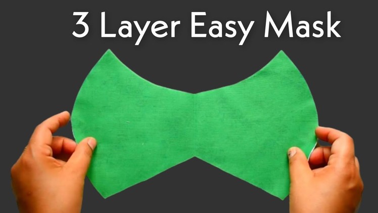 Very Easy 3 Layer Mask - Face Mask Sewing Tutorial - New Style Mask