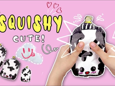 3D Squishy paper | How to make a 3D squishy milk bottle | DIY Scraft | Tido Bong