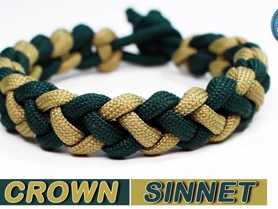 Crown Sinnet Paracord Bracelet Mad Max Style | 2 Colors | Knot & Loop - Paracord Knots