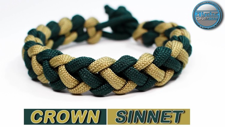 Crown Sinnet Paracord Bracelet Mad Max Style | 2 Colors | Knot & Loop - Paracord Knots