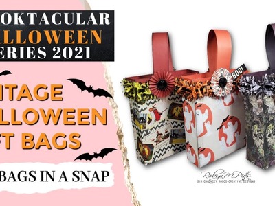 DAY 4: EASY DIY VINTAGE HALLOWEEN GIFT BAGS WITH FRINGE | Spooktacular Halloween Series