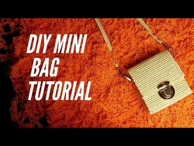 DIY MINI BAG TUTORIAL ( with plastic canvas and macrame yarn )