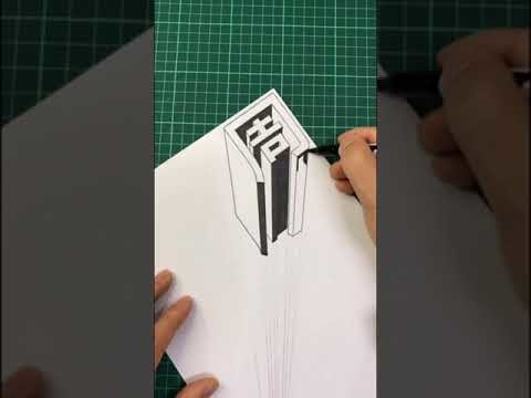 Drawing Spiral Stairs   How to Draw 3D Caracole   Anamorphic Corner Art   Vamos 87
