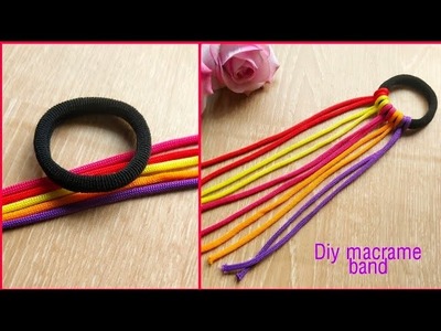 Easy & quick macrame colour full band for girls.