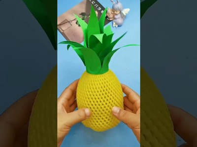 Hanging pineapple craft #shorts #craft #satisfyingvideo #homedecor