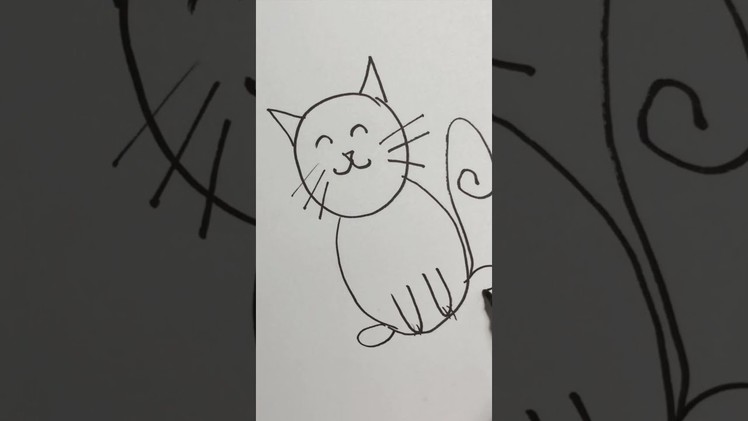How to draw CAT  easy and cute. ????