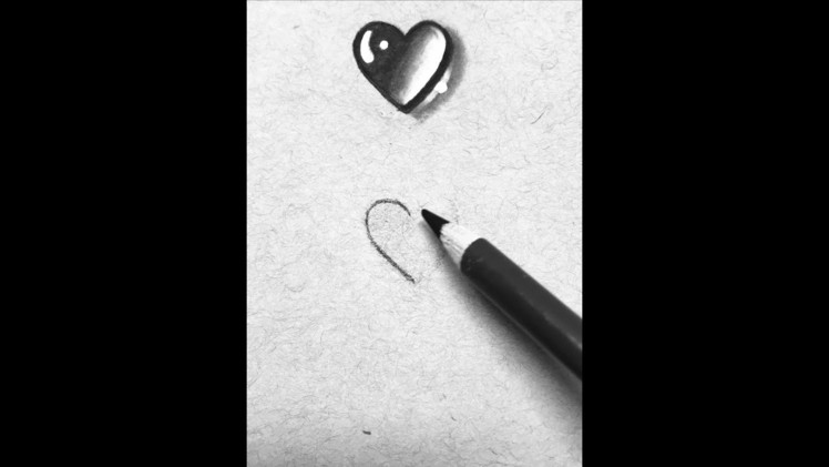 How to draw easy 3D glowing heart #shorts #art #draw #drawing #3d #3dheart #subscribe #subscribe