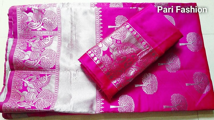 Paithani Saree Blouse back neck Design.Patchwork blouse design #blousedesign #latestdesign
