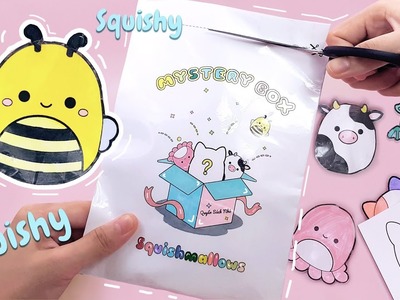 [Quyensachnho] Cách làm hộp Squishy ngẫu nhiên | DIY SquishMallow Blind Bags | Free Printable