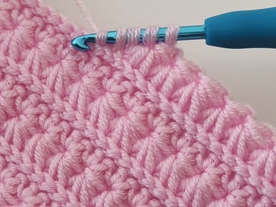 Super easy crochet baby blanket pattern for beginners ~ 3D shooting stars Crochet Blanket Pattern