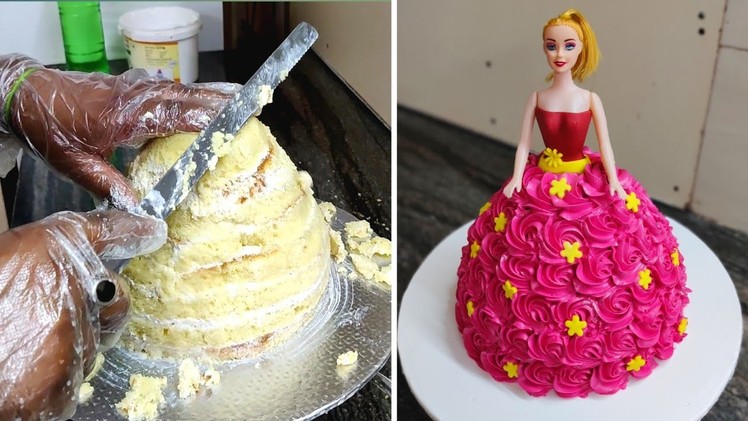 Barbie Doll Cake | Doll Cake Design | Doll Cake | Whipped Cream Doll Cake | Sunil Cake Master