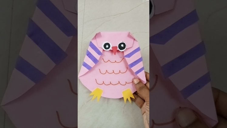 Big eye owl paper craft