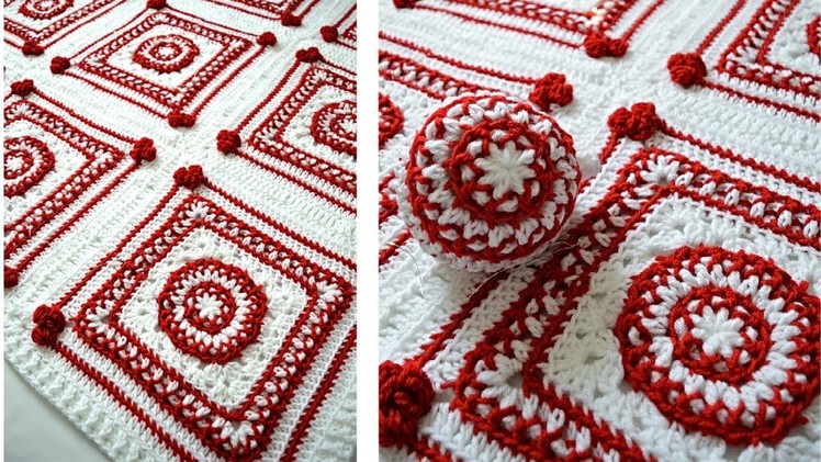 Christmas Crochet Blanket Pattern | Scandinavian Heart