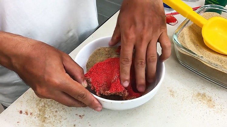 DIY Kinetic Sand I How to make KINETIC SAND at home Part 13