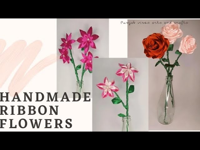 DIY Realistic Ribbon roses | How to make ribbon flower | Tutorial | easy ribbon flower