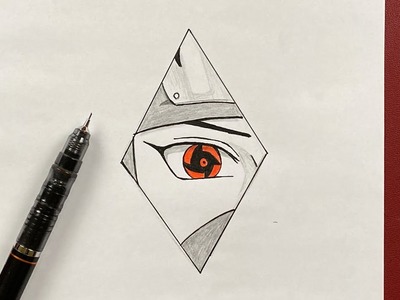 Easy to draw | how to draw Shisui’s eye step-by-step