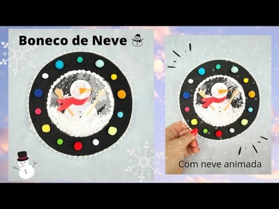 ☃️Enfeite Boneco de Neve (com movimento) ☃️ Snowman Ornament (with movement)☃️