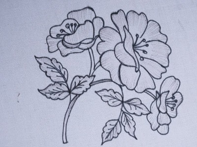 Extra ordinary flower embroidery design l Simple And Elegant Flowers ( hand embroidery designs)