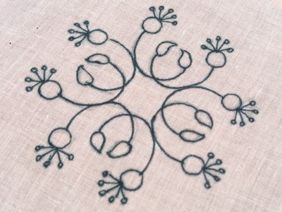 Fancy Floral Design for Dress, Cushions, Bedsheet & Table Cloth | Hand Embroidery Work